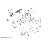 Схема №4 DI460130 с изображением Передняя панель для посудомоечной машины Bosch 00449702