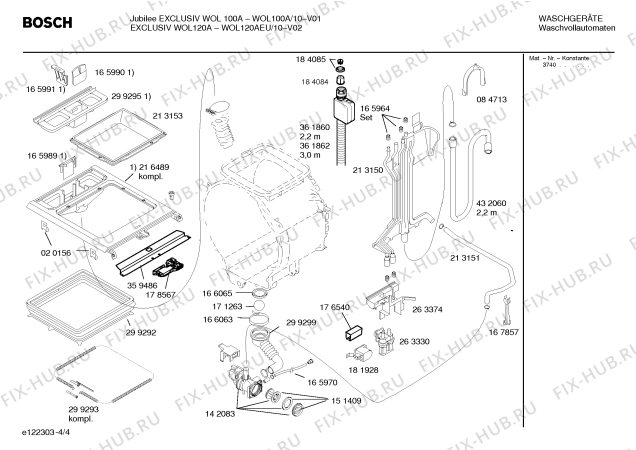 Схема №3 WOL120AEU EXCLUSIV WOL120A с изображением Инструкция по эксплуатации для стиралки Bosch 00584705
