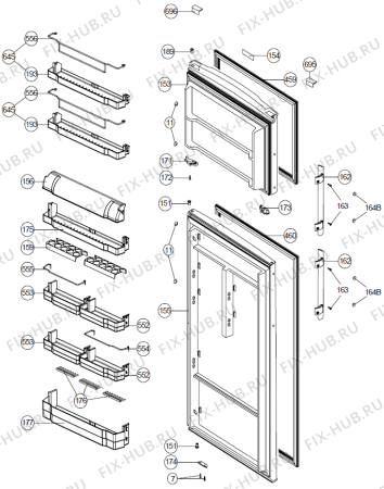 Взрыв-схема холодильника Gorenje NRF7181AX (380207, HZZS44764) - Схема узла 03