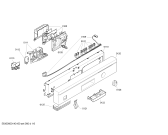 Схема №4 SGI43E75EU с изображением Передняя панель для электропосудомоечной машины Bosch 00703643