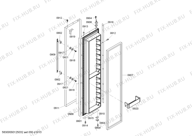 Схема №5 KBUIT4255E с изображением Шайба для посудомойки Bosch 00487809