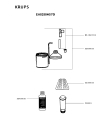 Схема №2 EA8250J4/70F с изображением Блок управления для кофеварки (кофемашины) Krups MS-5883996