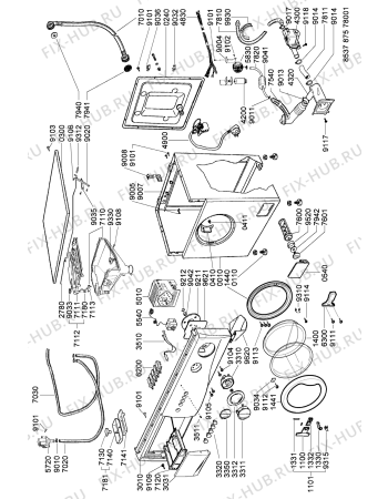 Схема №2 AWG 5050 с изображением Обшивка для стиральной машины Whirlpool 481246469226