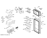 Схема №1 BD4655ANFS с изображением Дверь для холодильной камеры Bosch 00249292