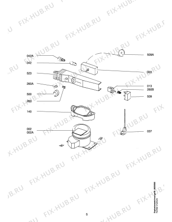 Взрыв-схема холодильника Aeg S2332-5E - Схема узла Refrigerator electrical equipment