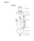 Схема №2 AAW5BA(R) с изображением Нож-резак Moulinex MS-5522508