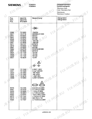 Взрыв-схема телевизора Siemens FC920V4 - Схема узла 06