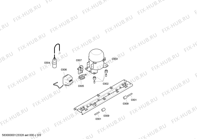 Схема №2 4GV14B10 с изображением Дверь для холодильной камеры Bosch 00245606