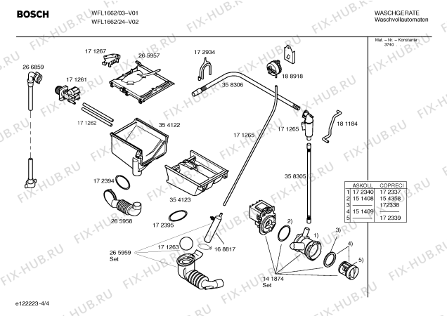 Схема №1 WXLM861 Siemens SIWAMAT XLM 861 с изображением Кронштейн для стиралки Bosch 00172934