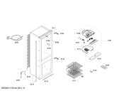 Схема №1 K9524X6GB с изображением Дверь для холодильной камеры Bosch 00244063