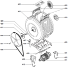 Схема №1 WTD64130DE (354300, L10EWD313112) с изображением Ребро (активатор) барабана для стиралки Gorenje 269393