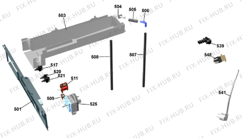 Взрыв-схема стиральной машины Gorenje 7200 SF   -White (900002500, TD22ESF) - Схема узла 05