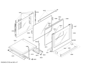Схема №6 HL658240F с изображением Фронтальное стекло для духового шкафа Siemens 00477982