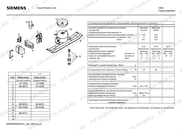 Схема №1 KG37F00 с изображением Дверь для холодильной камеры Siemens 00212834