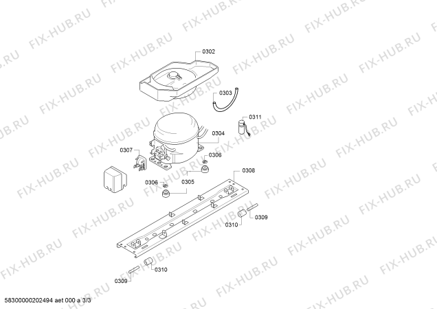 Схема №3 3FF3762XE с изображением Дверь для холодильника Bosch 00716508