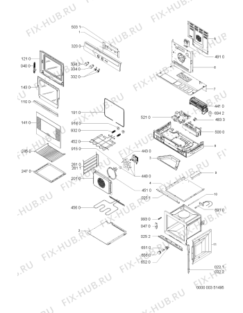 Схема №1 AKZ170/WH с изображением Панель для духового шкафа Whirlpool 481245319426