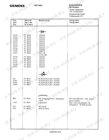 Схема №4 RD118G4 с изображением Втулка для звукотехники Siemens 00739577