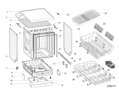 Схема №1 LSFB7B019EU (F086862) с изображением Блок управления для посудомоечной машины Indesit C00386849