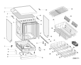 Схема №1 DSR26B1SUK (F102533) с изображением Мини-ручка для электропосудомоечной машины Indesit C00501627