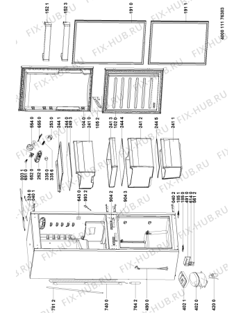 Схема №1 BI18A1DIC1 (F153192) с изображением Наставление для холодильника Indesit C00516472