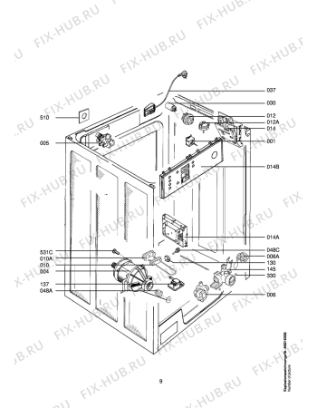 Взрыв-схема стиральной машины Aeg LAV88840 - Схема узла Electrical equipment 268