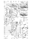 Схема №1 ADP 4962 WH с изображением Панель для электропосудомоечной машины Whirlpool 481245370646