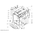 Схема №5 TCA6301UC Benvenuto B30 с изображением Передняя часть корпуса для электрокофемашины Bosch 00443620