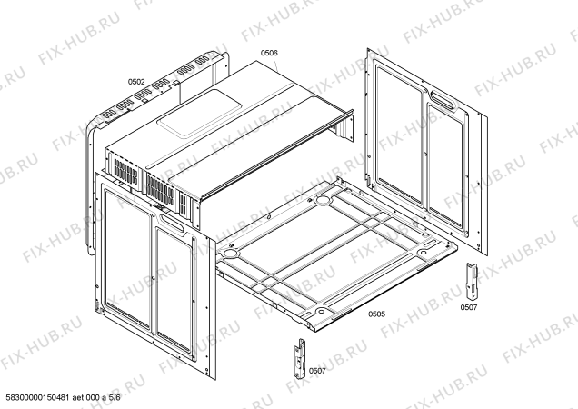 Схема №1 HBN210S0 с изображением Кабель для духового шкафа Bosch 00652418