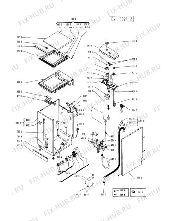 Схема №2 AWG 650 WP с изображением Уплотнение для стиралки Whirlpool 481246668598