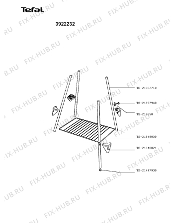 Взрыв-схема гриля Tefal 3922232 - Схема узла 39222ADE.__2