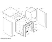 Схема №2 CG445S2 400 PA с изображением Передняя панель для посудомоечной машины Bosch 00444054