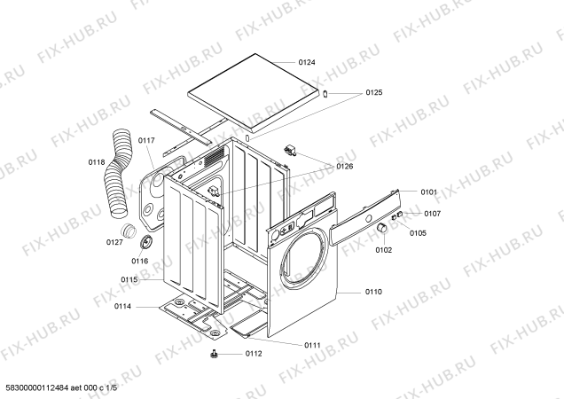 Схема №4 3SE926CM с изображением Крышка кнопки для сушильной машины Bosch 00427763