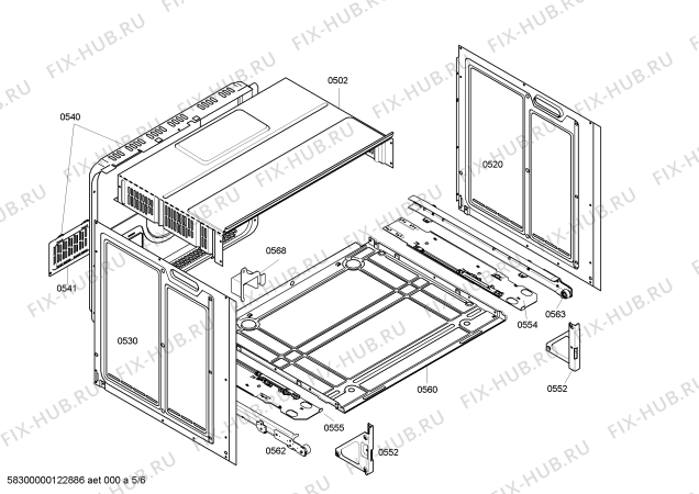 Схема №3 HEN344521 с изображением Фронтальное стекло для духового шкафа Bosch 00477796