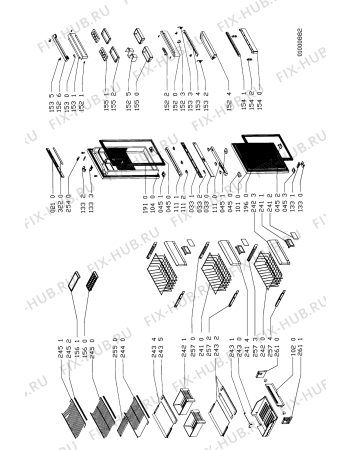 Схема №1 ARG 685 с изображением Вставка для холодильной камеры Whirlpool 481945299122