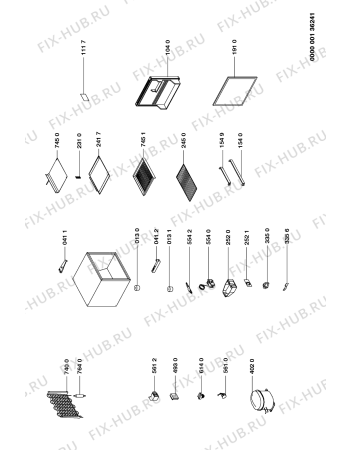 Схема №1 ARF 191/G/WP с изображением Дверь для холодильника Whirlpool 481944268984