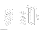 Схема №3 KSV29VL30 с изображением Дверь для холодильника Bosch 00712151