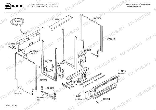 Схема №3 195301773 5223.11I с изображением Переключатель режимов для посудомойки Bosch 00083382