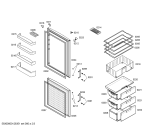 Схема №2 KGV36X11 с изображением Дверь для холодильной камеры Bosch 00244783