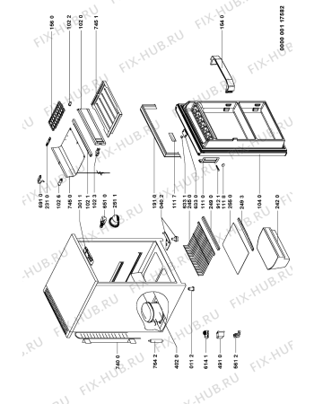 Схема №1 KTB 1101 с изображением Фиксатор для холодильной камеры Whirlpool 481240448781