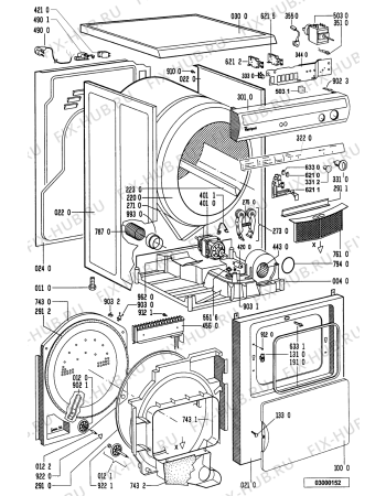 Схема №1 AWZ 129 с изображением Обшивка для электросушки Whirlpool 481245219543