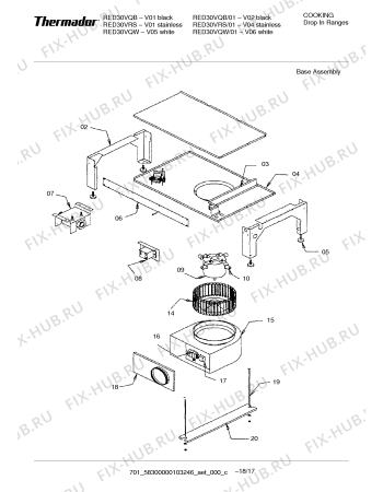 Схема №6 REF30QW с изображением Кнопка для плиты (духовки) Bosch 00415363