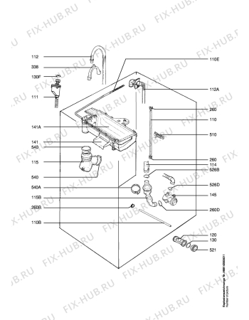 Взрыв-схема стиральной машины Electrolux EWF1182 - Схема узла Hydraulic System 272