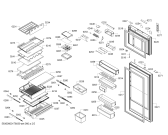 Схема №2 KDN56SB40N Bosch с изображением Дверь для холодильника Bosch 00714855