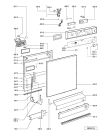 Схема №1 GSFE 1688 WS с изображением Обшивка для посудомойки Whirlpool 481245372302