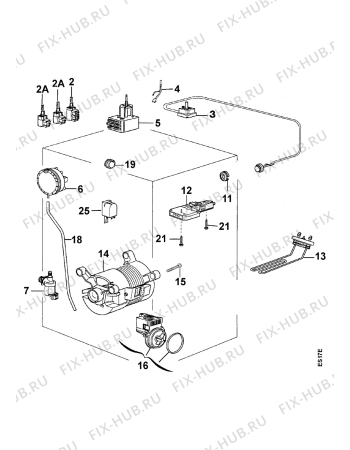 Взрыв-схема стиральной машины Rosenlew RTT791 - Схема узла Electrical equipment