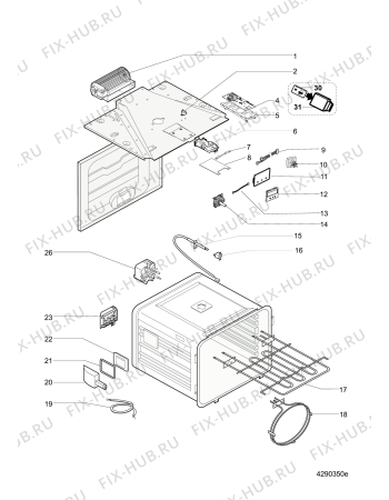 Схема №2 SE89PGX (F054222) с изображением Панель для духового шкафа Indesit C00266963