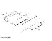 Схема №1 HWC800500 с изображением Ручка двери для электропечи Bosch 00680765