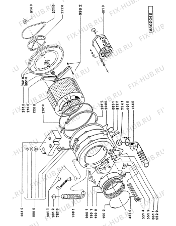 Схема №1 AWM 856 с изображением Противовес для стиралки Whirlpool 481946689118