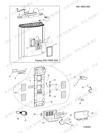 Взрыв-схема холодильника Indesit PBAA34NFDUK (F067066) - Схема узла