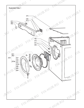 Схема №2 031238A15393 - C38AS с изображением Обшивка для электросушки Whirlpool 480112101644